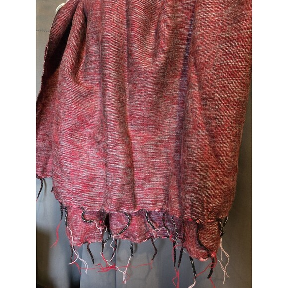 Zig Zag Asian Collection Shawl Wrap Scarf, Artisan-Made In Nepal, NWOT - Picture 2 of 7